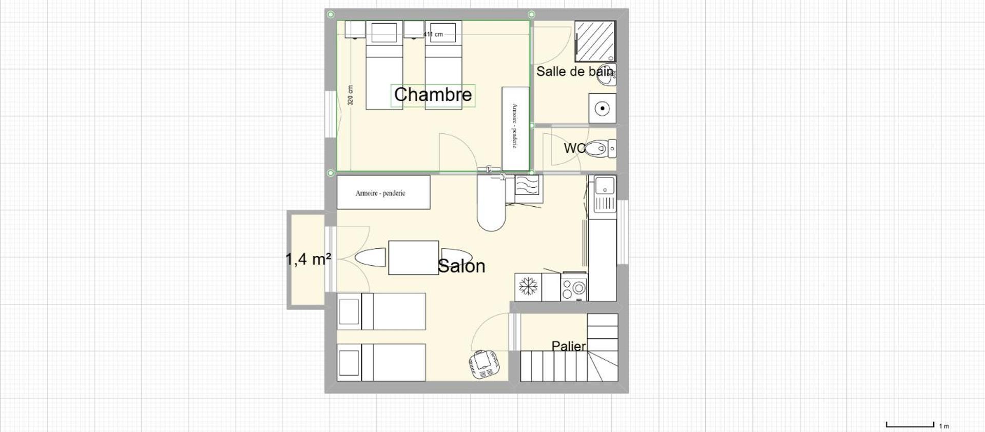 Appartement Modulable Ланемезан Екстериор снимка